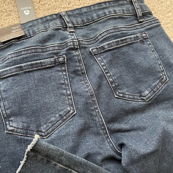 NWT Tractr Diane skinny mid rise indigo size 16 - Picture 2 of 4